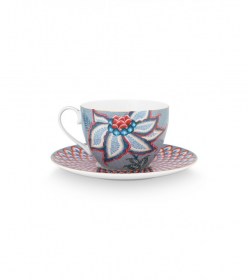 cup-saucer-flower-festival-light-blue-280ml 1